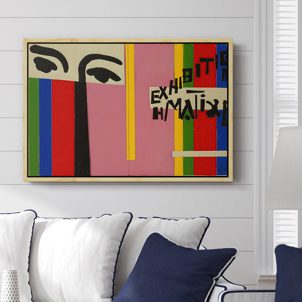 Design for Cover of Exhibition Catalogue, 1951 - Floater Framed Canvas Print