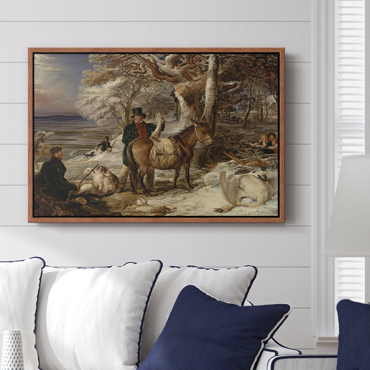The Day's Sport, 1826 - Floater Framed Canvas Print
