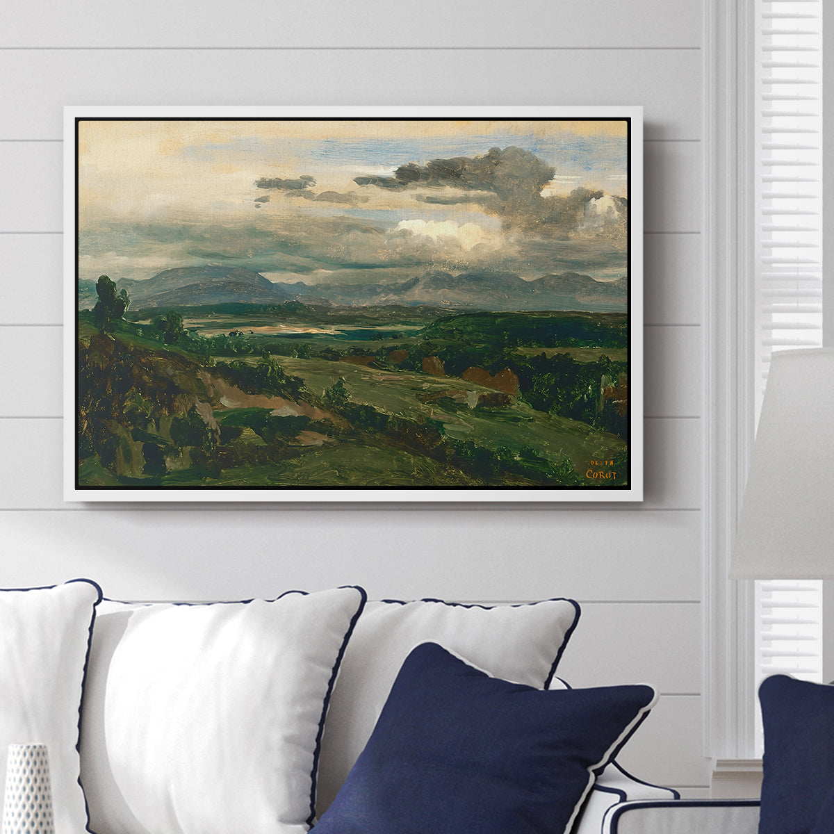 Civita Castellana, c. 1860s - Floater Framed Canvas Print