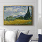 Wheat Field with Cypresses, 1889 - Floater Framed Canvas Print