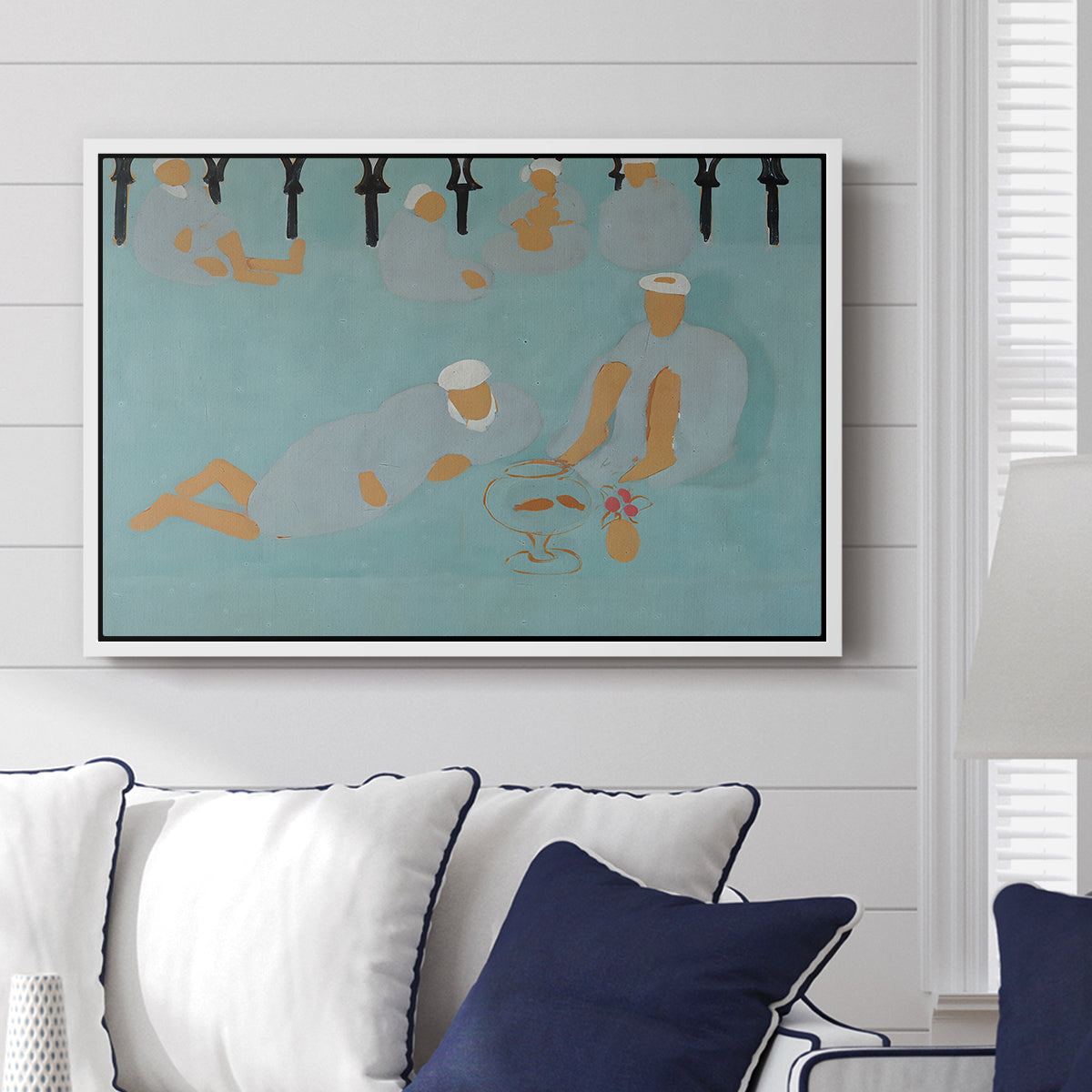 Arab Coffeehouse (Le café Maure), 1913 - Floater Framed Canvas Print