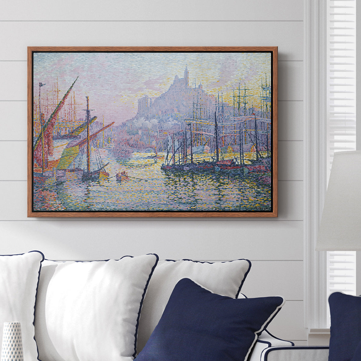 The Port of Marseille, 1905 - Floater Framed Canvas Print
