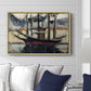 Two Boats Side by Side, Port of Marseilles, c. 1916 - Floater Framed Canvas Print