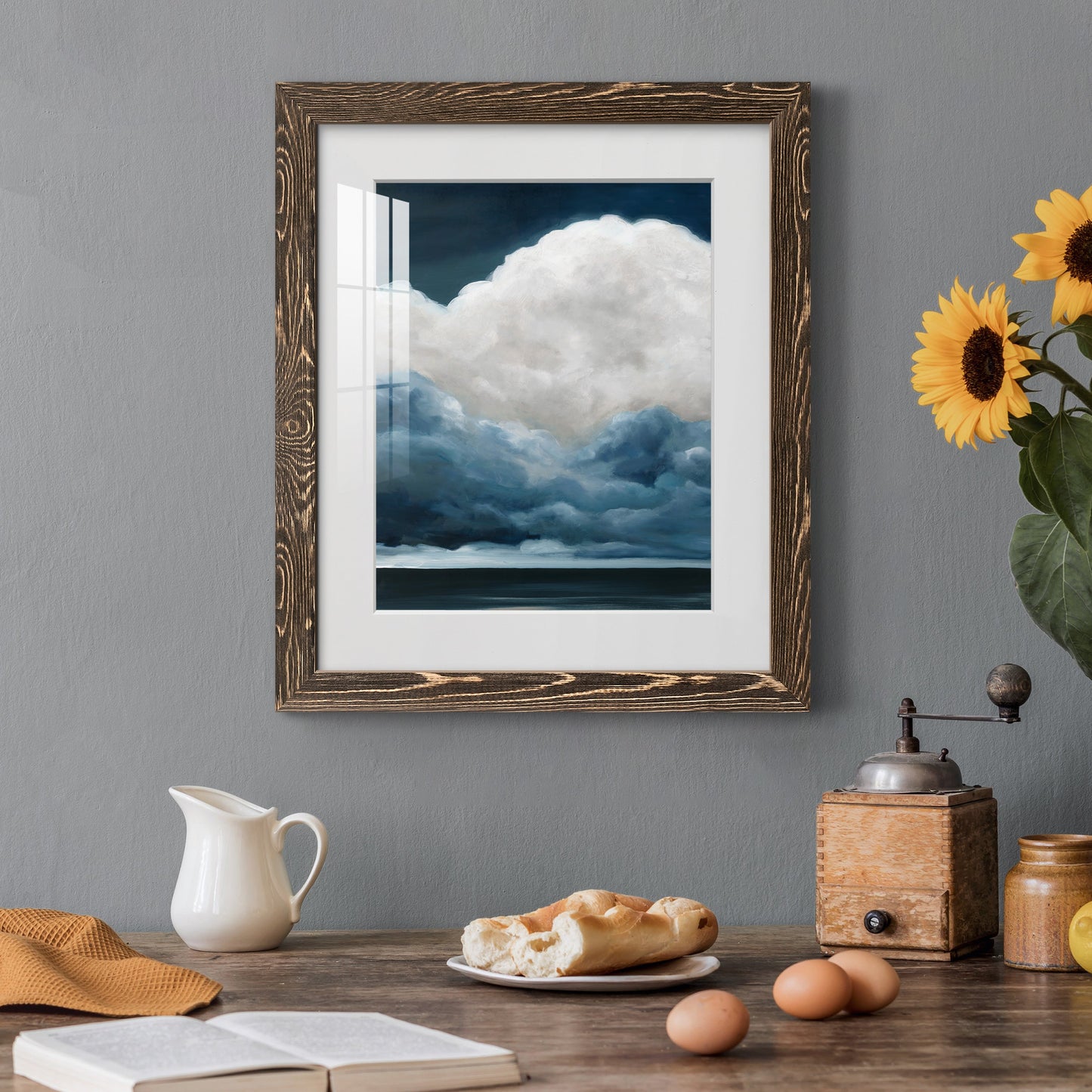 Nature's Drama II - Premium Framed Print - Distressed Barnwood Frame - Ready to Hang