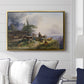 An Alpine Farm on the Untersberg, 1835 - Floater Framed Canvas Print