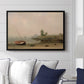 The Stranded Boat, 1863 - Floater Framed Canvas Print