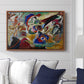 Fragment 2 for Composition VII, 1913 - Floater Framed Canvas Print