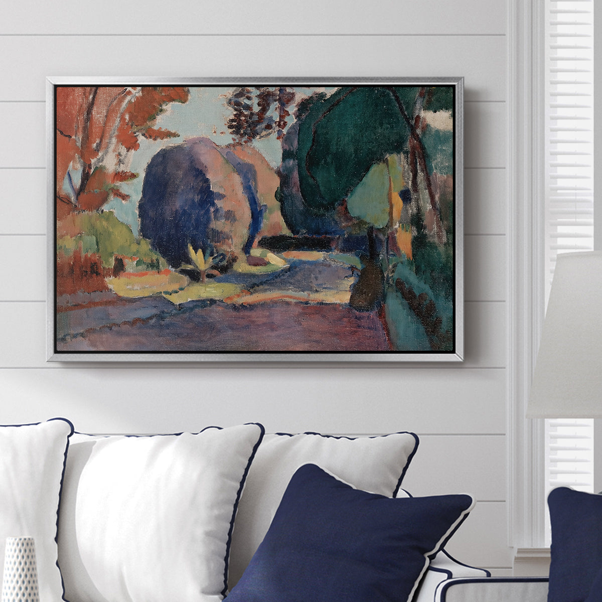 The Luxembourg Gardens, 1901 - Floater Framed Canvas Print