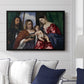 Madonna and Child with Saints Dorothy and George, c. 1516 - Floater Framed Canvas Print