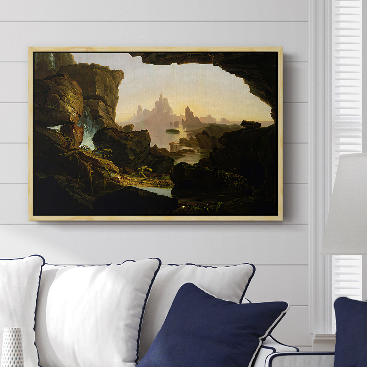 The Subsiding of the Waters of the Deluge, 1829 - Floater Framed Canvas Print