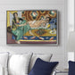 Odalisques Playing Checkers (Odalisques jouant aux dames), 1928 - Floater Framed Canvas Print