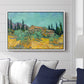 Wooden Sheds Among the Olive Trees and Cypresses, 1889 - Floater Framed Canvas Print