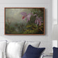Two Sun Angel Hummingbirds on a Branch, c. 1890-1904 - Floater Framed Canvas Print