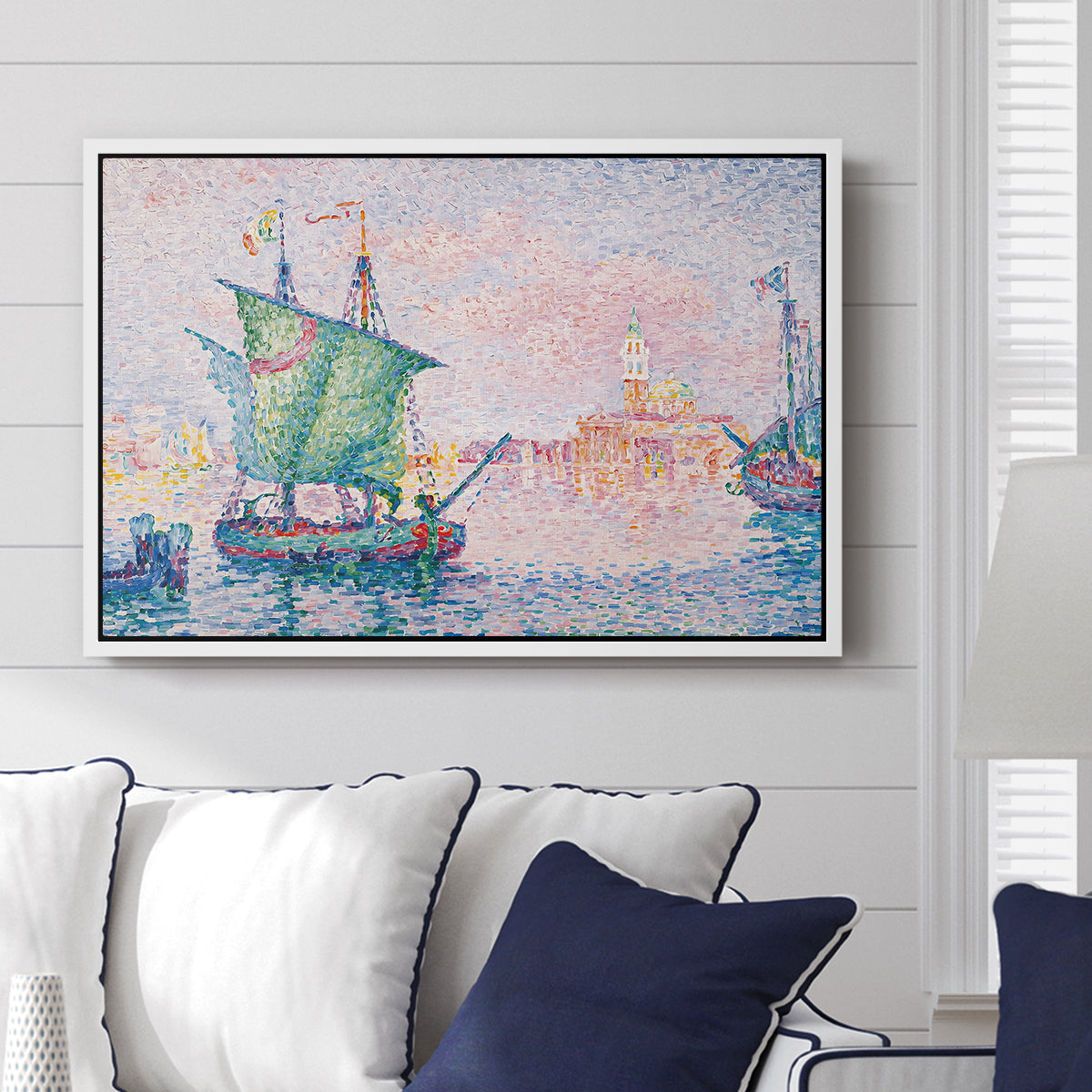Venice, the Pink Cloud, 1909 - Floater Framed Canvas Print