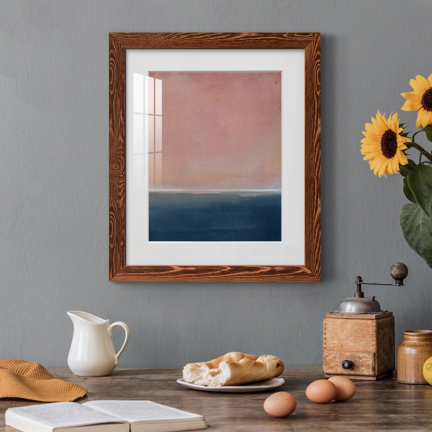 Sunset - Premium Framed Print - Distressed Barnwood Frame - Ready to Hang