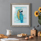 Island Parrot I - Premium Framed Print - Distressed Barnwood Frame - Ready to Hang