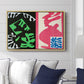 Composition, Black and Red, from Jazz, 1947 - Floater Framed Canvas Print