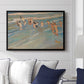 Children Playing on the Beach in Valencia, c. 1908 - Floater Framed Canvas Print