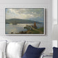 The Jetty at Feste near Moss, 1898 - Floater Framed Canvas Print