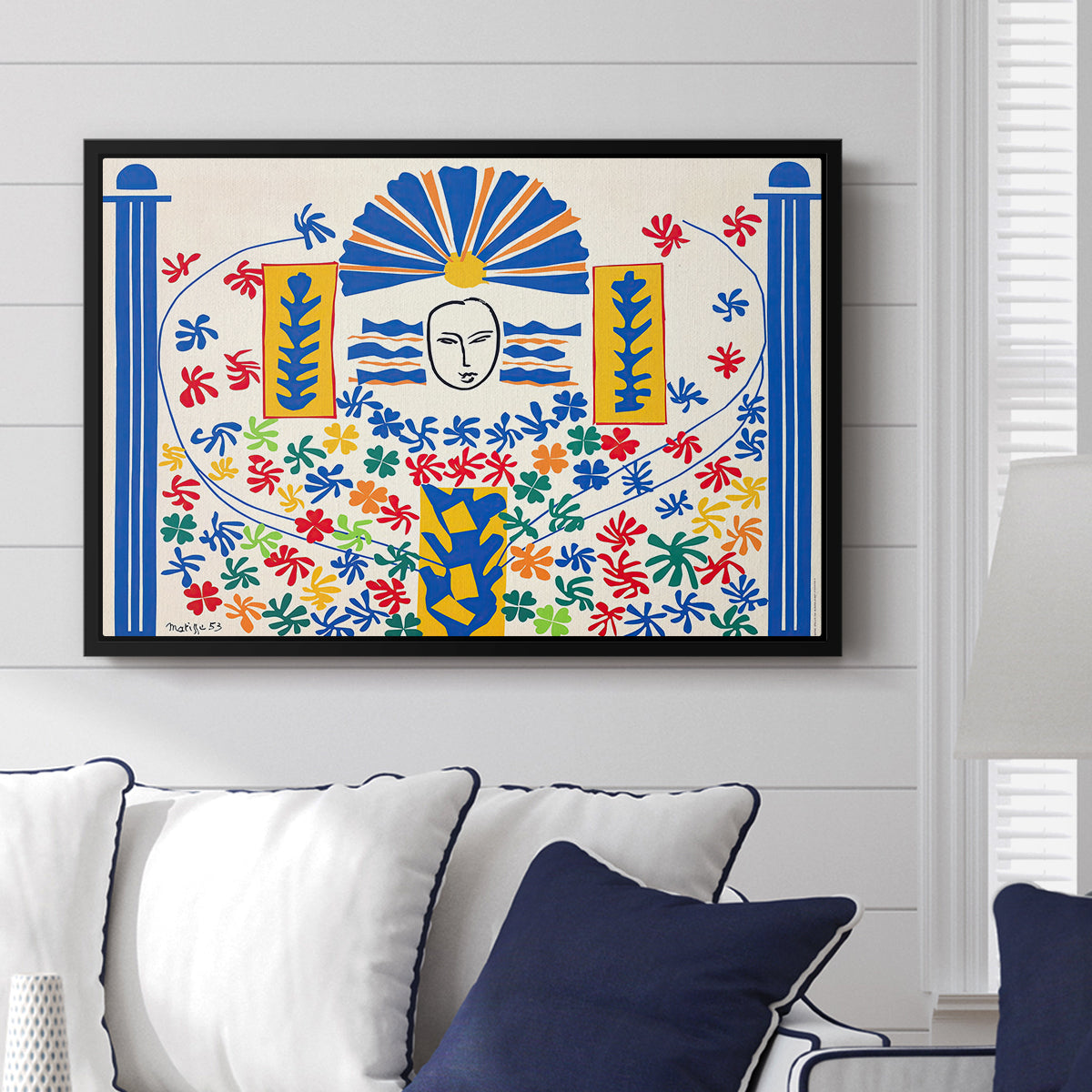 Apollo (Apollon), 1953 - Floater Framed Canvas Print