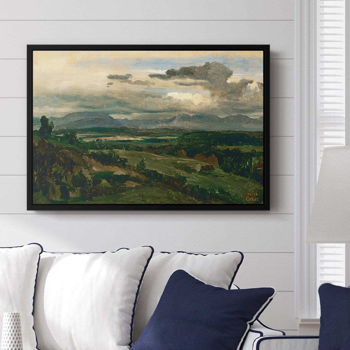 Civita Castellana, c. 1860s - Floater Framed Canvas Print