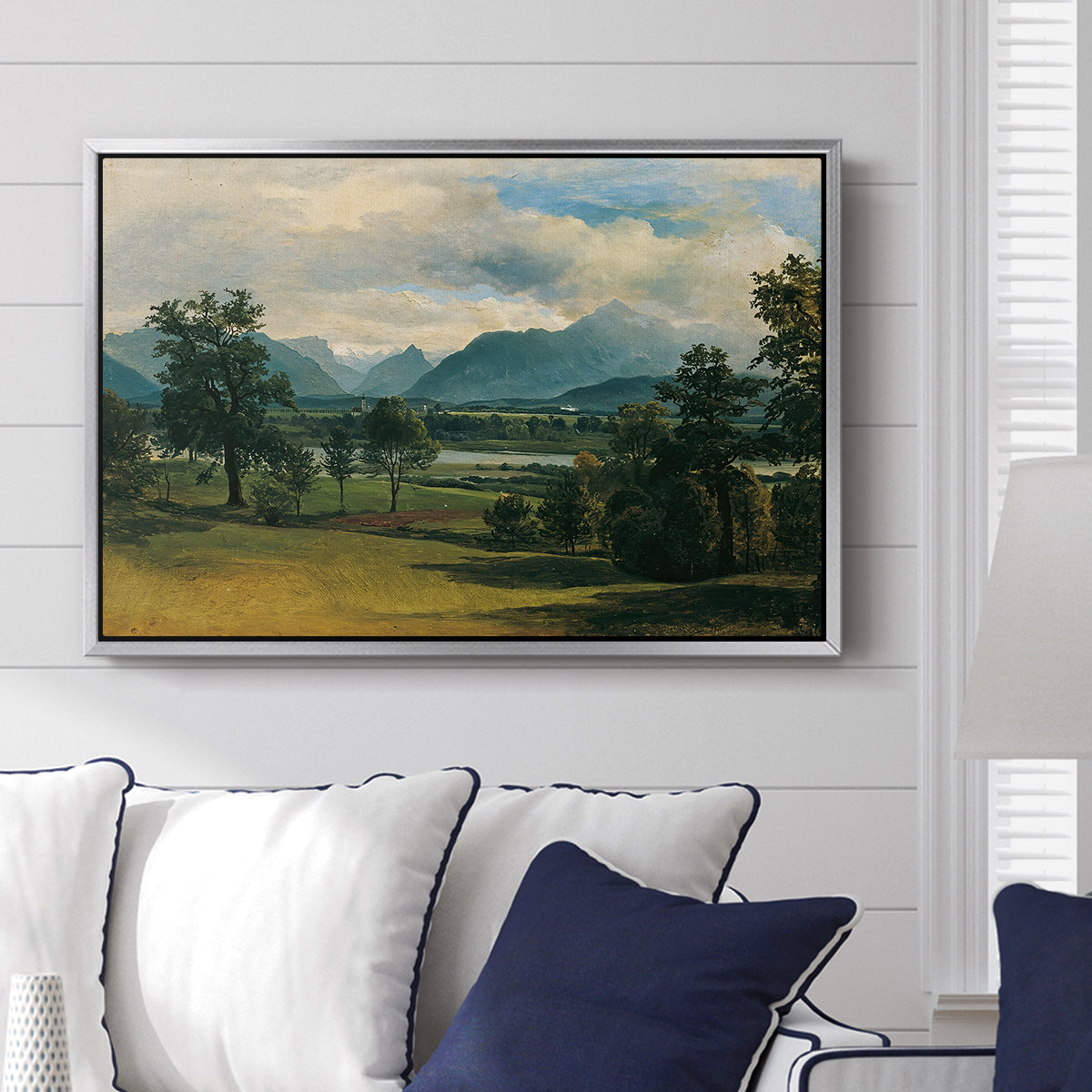 View of Liefering, 1830 - Floater Framed Canvas Print
