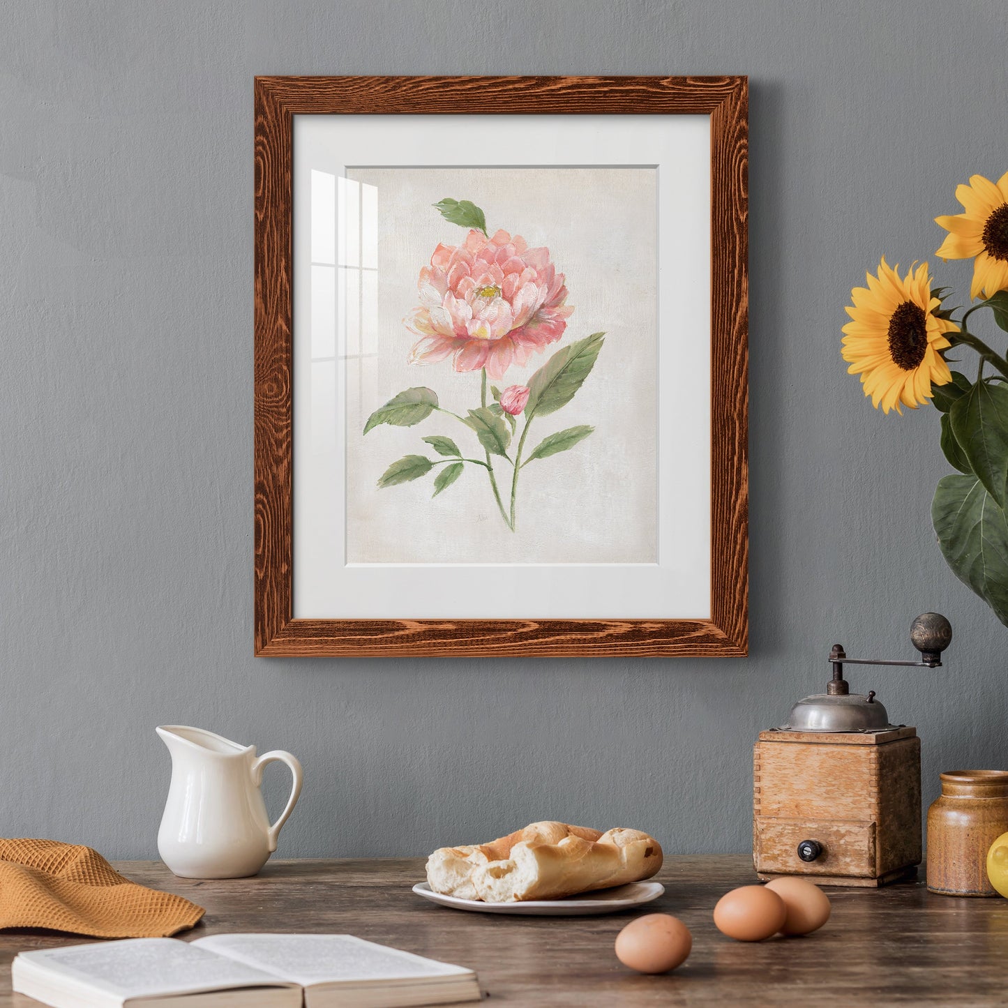 Grandiflora III - Premium Framed Print - Distressed Barnwood Frame - Ready to Hang