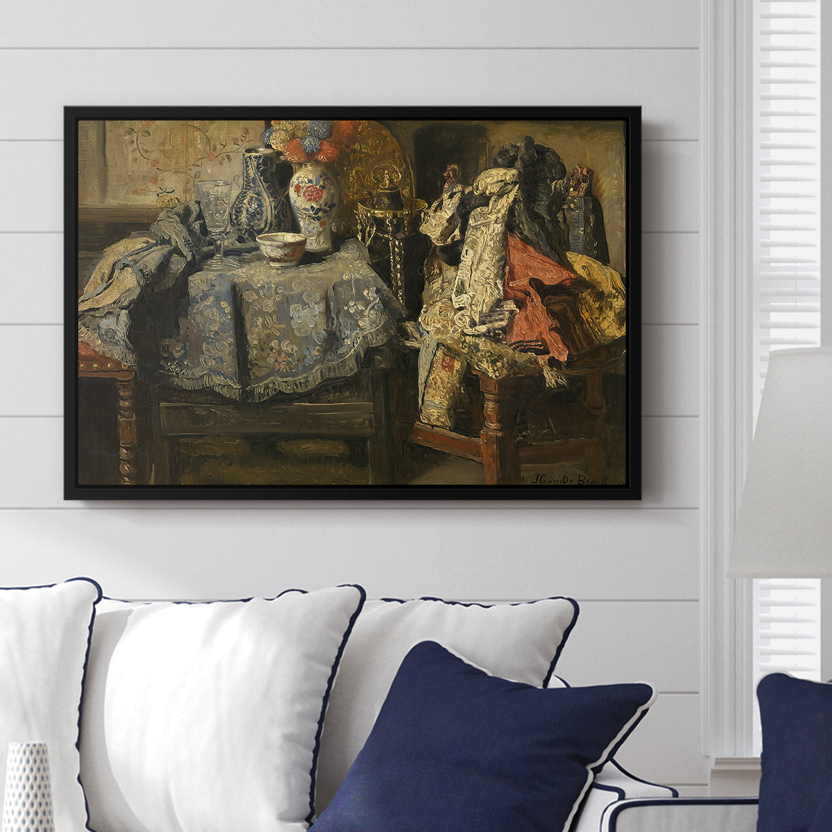 Still Life Requisites, 1885 - Floater Framed Canvas Print