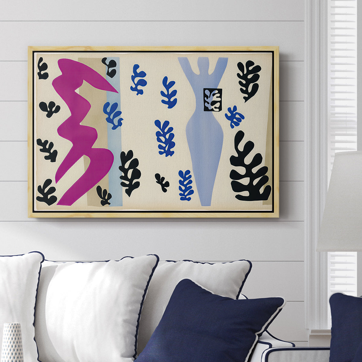 The Knife Thrower (Le lanceur de couteaux), from Jazz, 1947 - Floater Framed Canvas Print