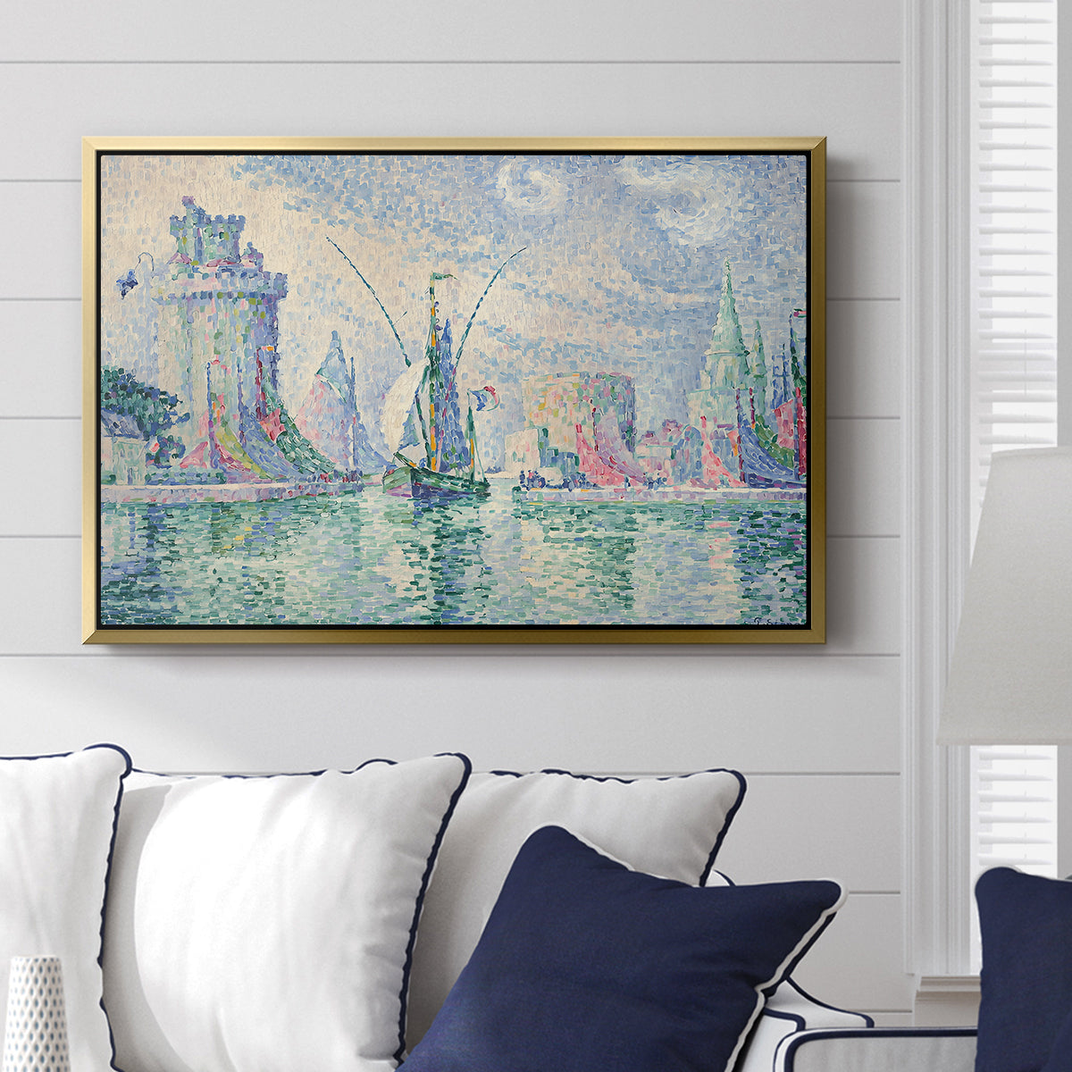 The Green Towers (Les tours vertes, la Rochelle), 1913 - Floater Framed Canvas Print