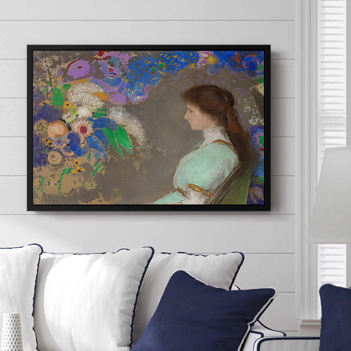 Portrait of Violette Heymann, 1910 - Floater Framed Canvas Print