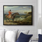 John Levett Hunting at Wychnor, Staffordshire, 1818 - Floater Framed Canvas Print