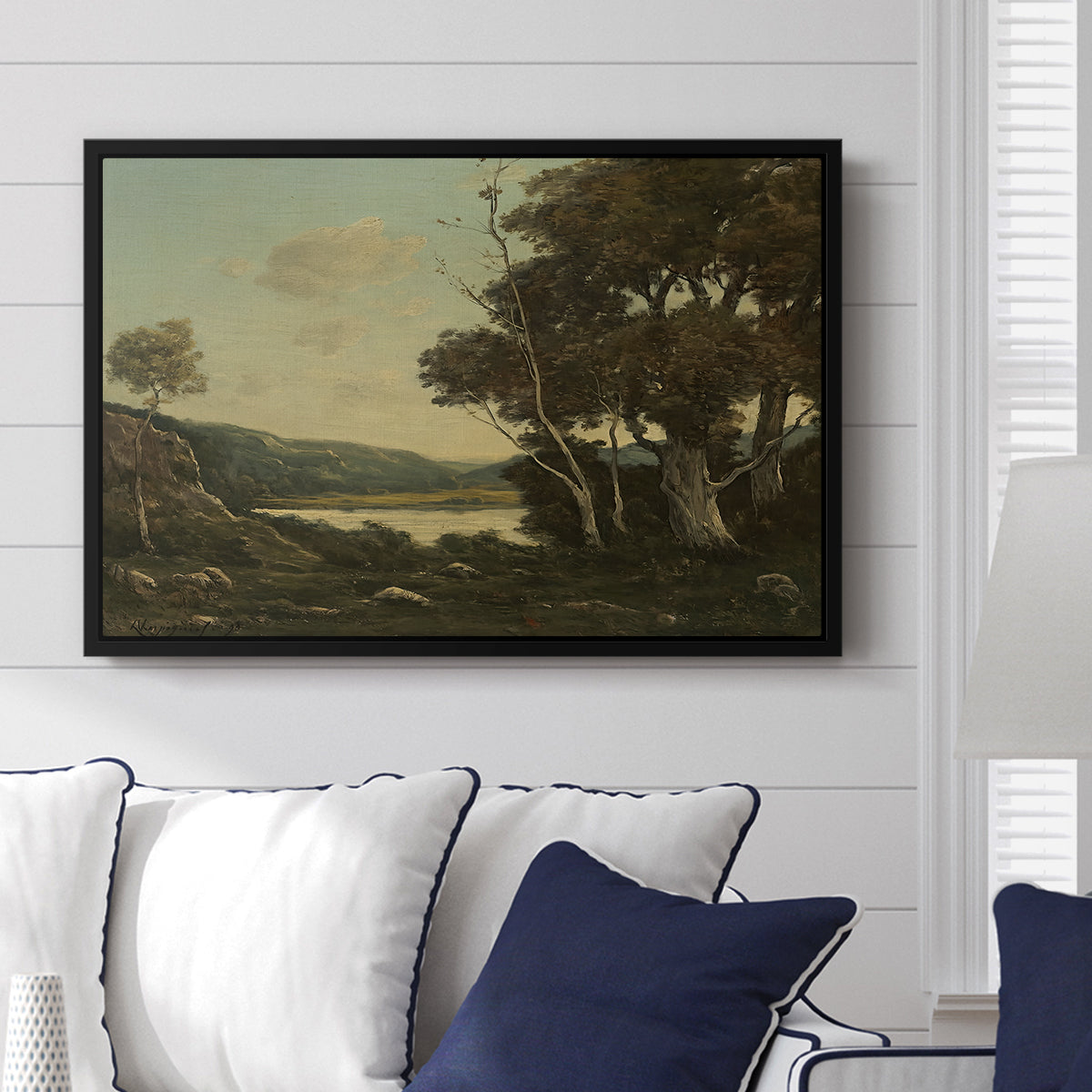 Landscape, 1898 - Floater Framed Canvas Print