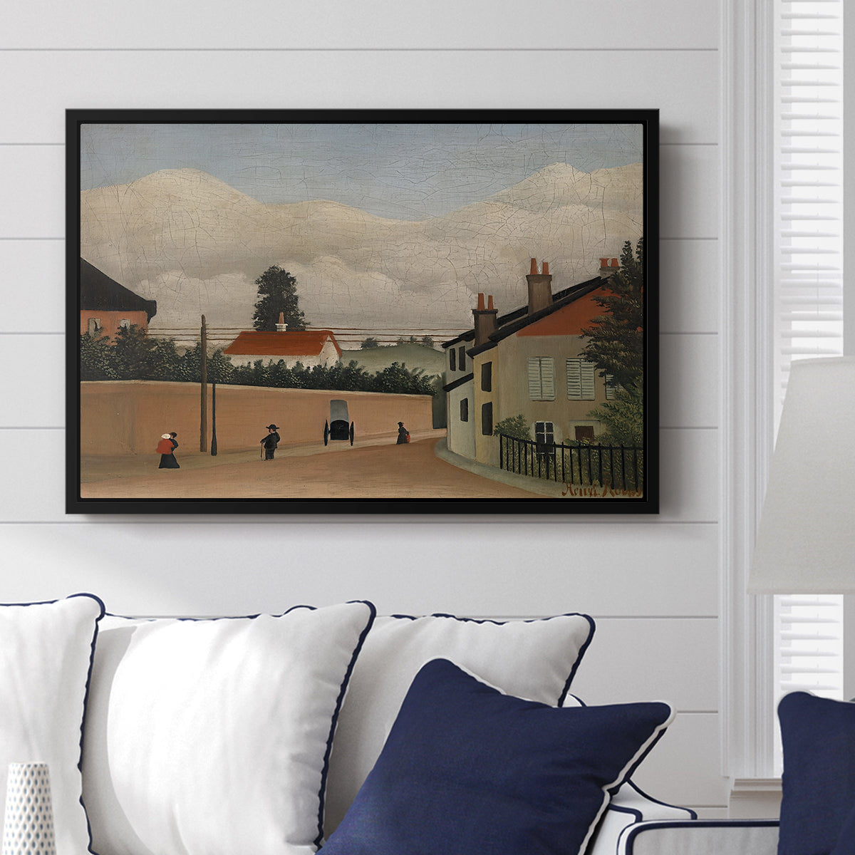 Outskirts of Paris, c. 1906-1910 - Floater Framed Canvas Print