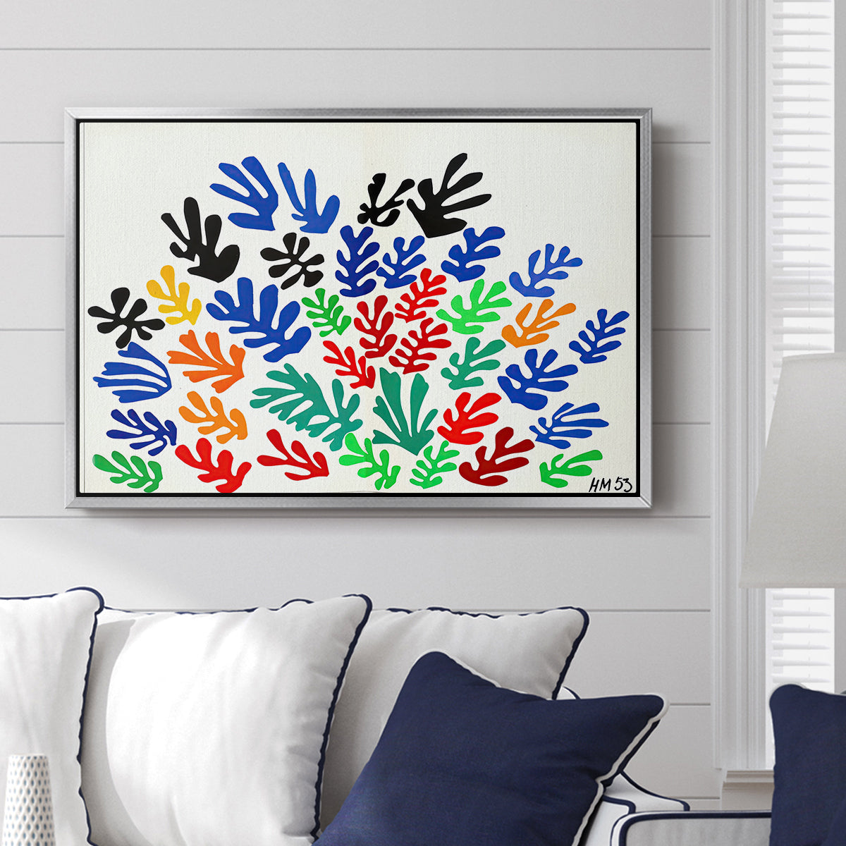 The Sheaf (La gerbe), 1953 - Floater Framed Canvas Print