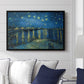 Starry Night Over the Rhône, 1888 - Floater Framed Canvas Print