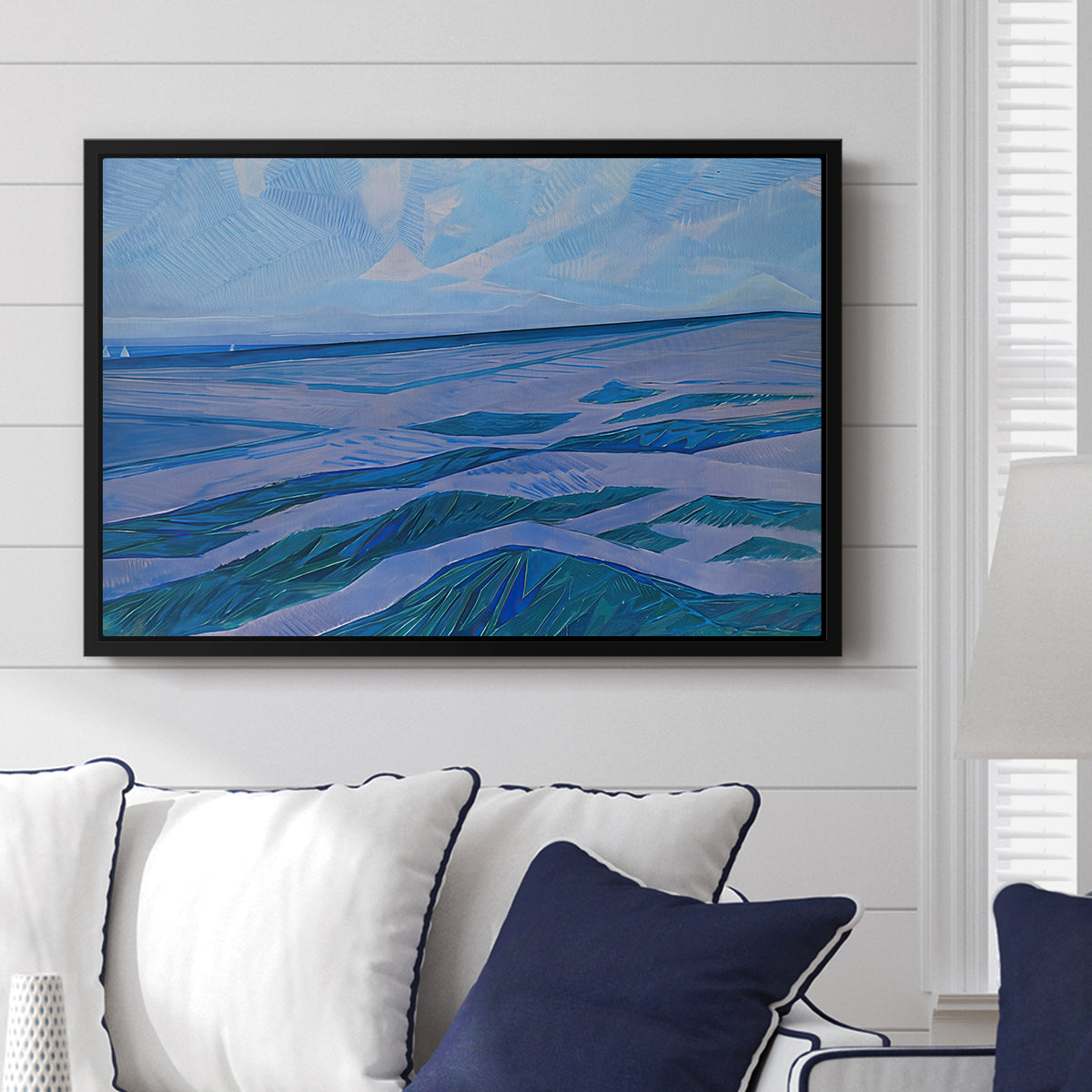 Dune Landscape, 1911 - Floater Framed Canvas Print