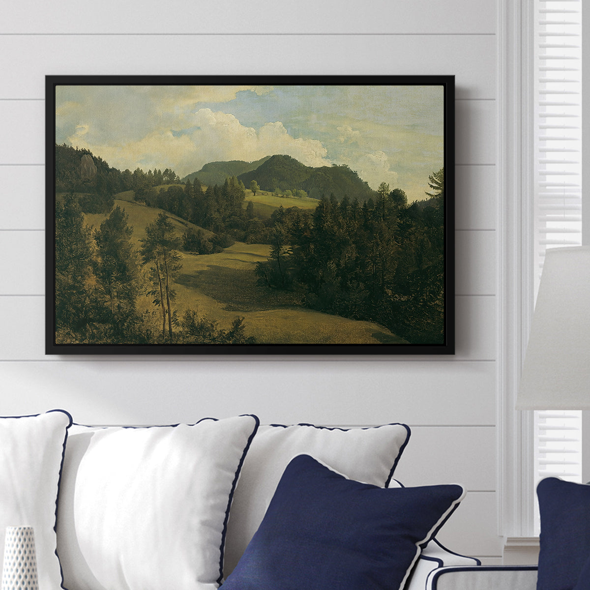 Landscape near Miesenbach, c. 1830 - Floater Framed Canvas Print