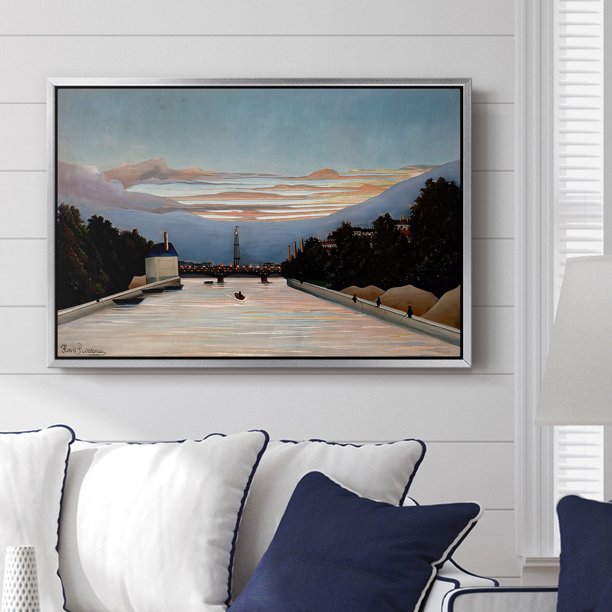 The Eiffel Tower, c. 1898 - Floater Framed Canvas Print