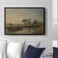 Barge below Flatford Lock, c. 1810 - Floater Framed Canvas Print