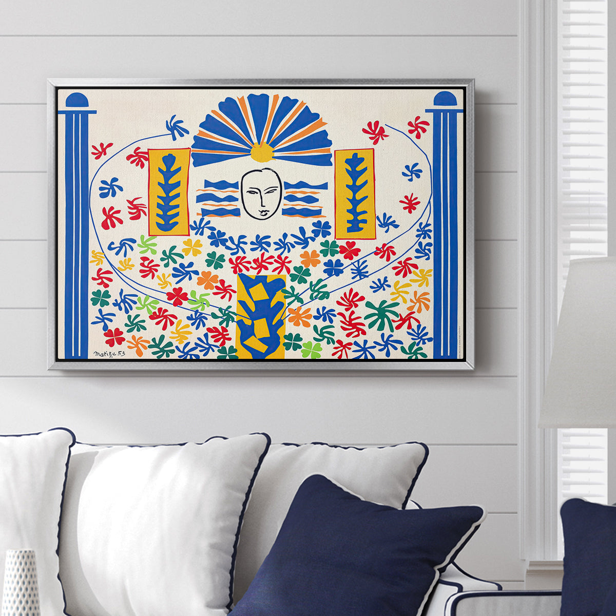 Apollo (Apollon), 1953 - Floater Framed Canvas Print