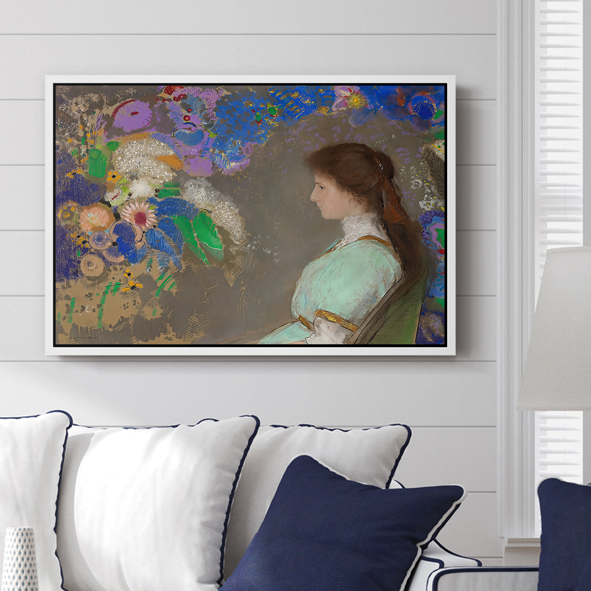 Portrait of Violette Heymann, 1910 - Floater Framed Canvas Print