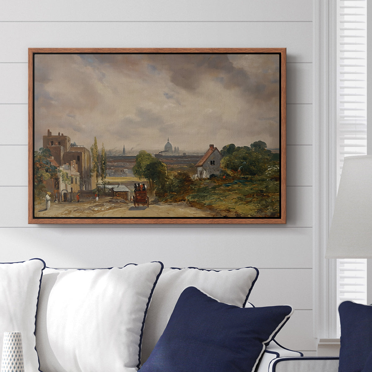 Sir Richard Steele's Cottage, Hampstead, c. 1832 - Floater Framed Canvas Print