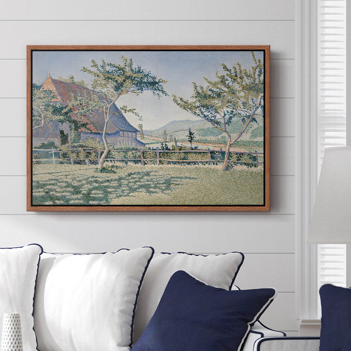Comblat-le-Château, the Meadow, Opus 161, 1887 - Floater Framed Canvas Print