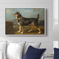 A Terrier in a Landscape, c. 1811 - Floater Framed Canvas Print