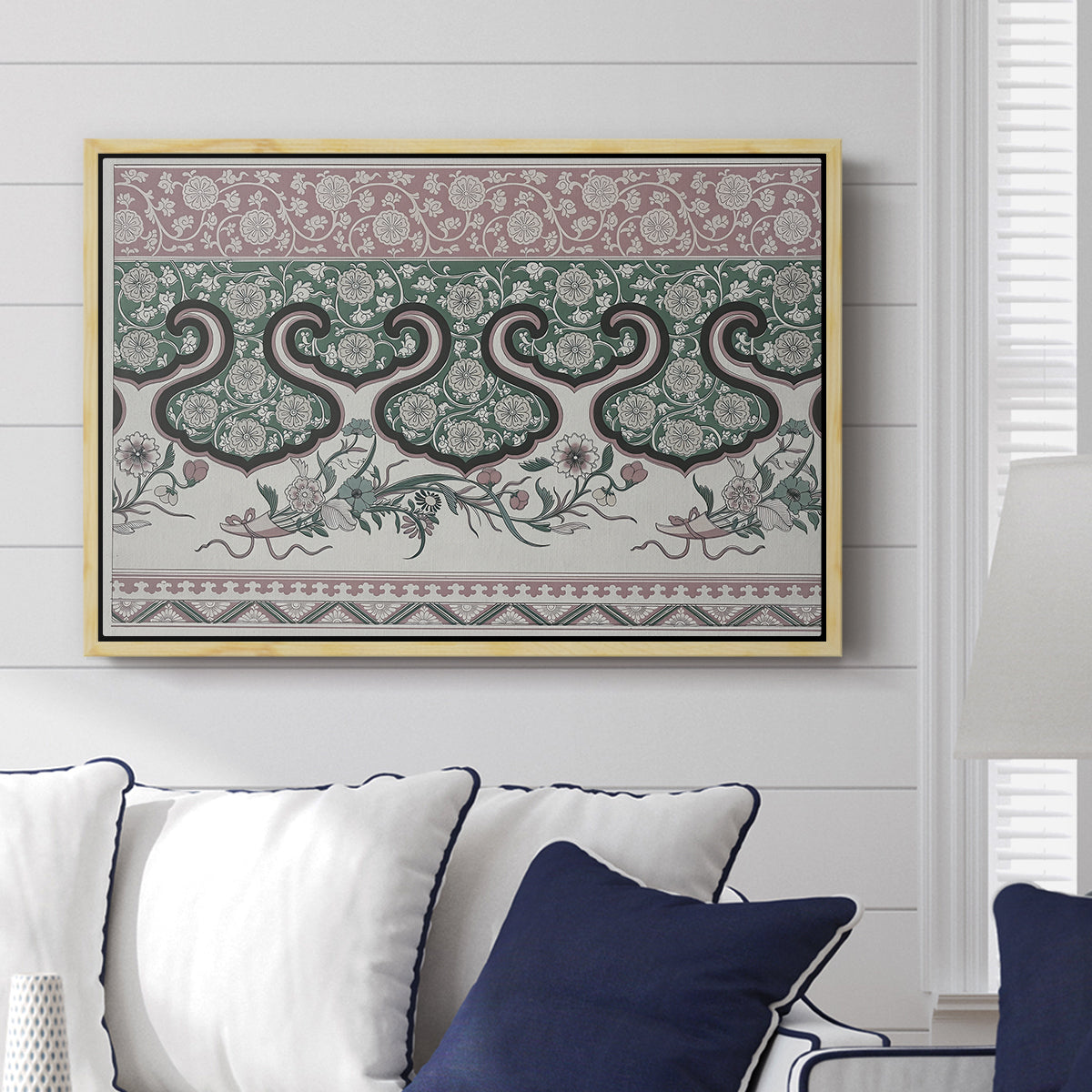 Examples of Chinese Ornament, Pl. LXXVI, 1867 - Floater Framed Canvas Print