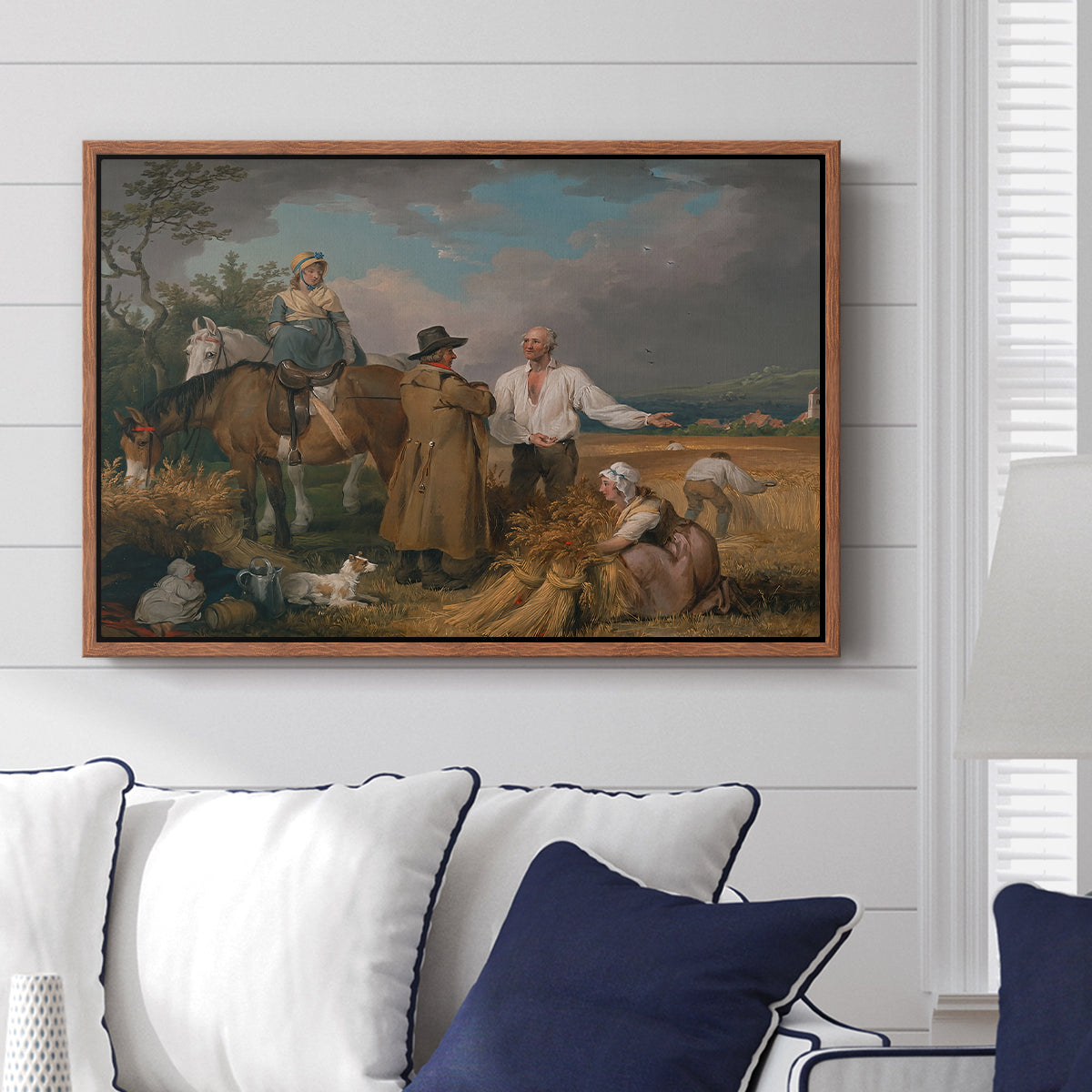 The Reapers, 1800 - Floater Framed Canvas Print