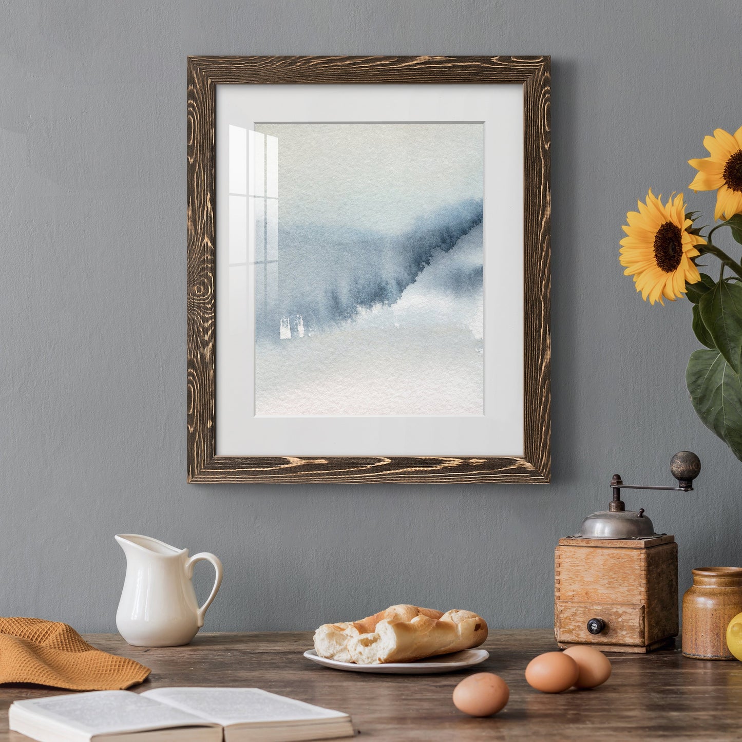 Summer Rain II - Premium Framed Print - Distressed Barnwood Frame - Ready to Hang