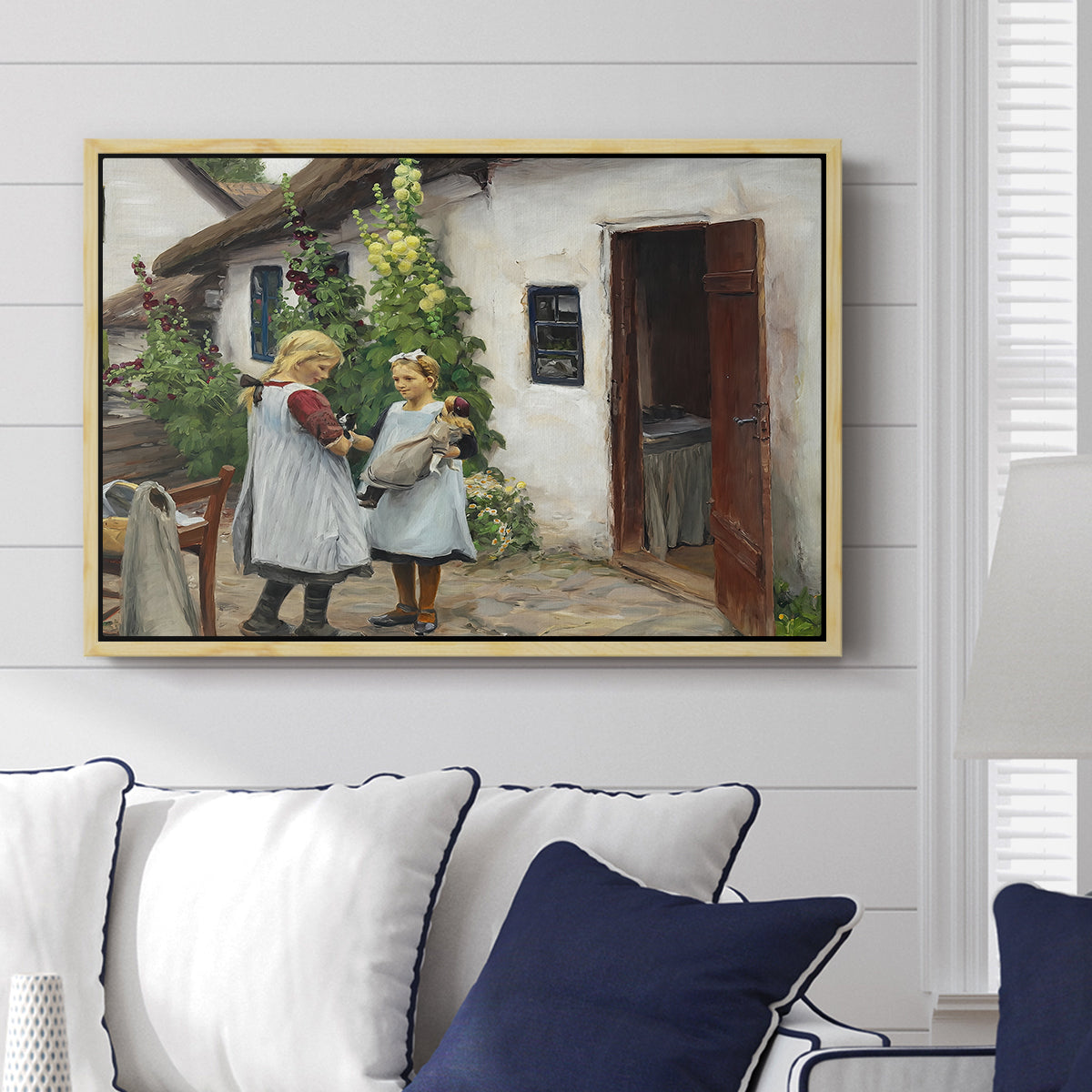 Have You Seen My Kitten?, 1914 - Floater Framed Canvas Print