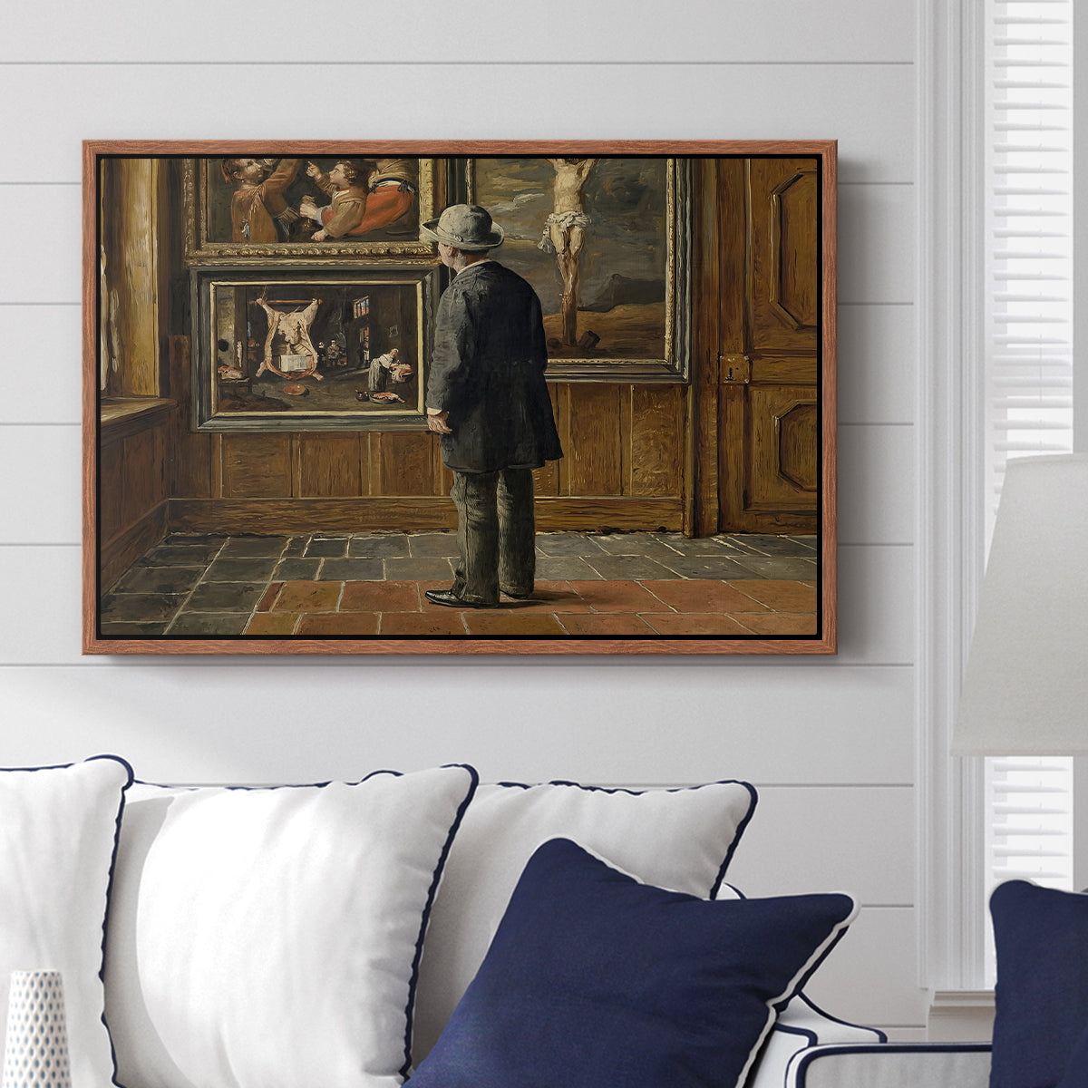 The Picture Lover, 1884 - Floater Framed Canvas Print